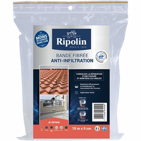 Bande Fibrée Anti-Infiltration - 10m X 9cm - Ripolin