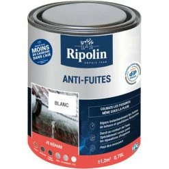 Revêtement Anti-Fuites - 0,75L - Blanc - Ripolin - Blanc