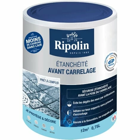 Revêtement Etanchéité Avant-Carrelage - Mat - 0,75L - Ripolin