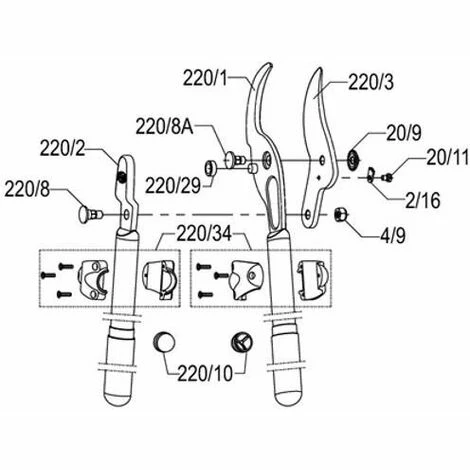 FELCO 220 Sécateur à Deux Mains â Image 2