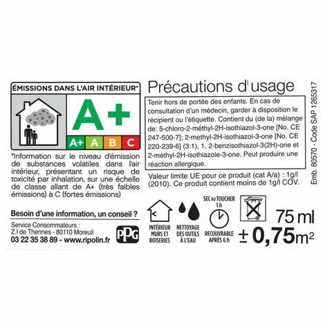 RIPOLIN Testeur Peinture Rose Longose Satin RIPOLIN Murs Et Boiseries 0.075 L â Image 5