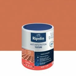 RIPOLIN Revêtement D'étanchéité Toiture, RIPOLIN Anti-infiltration Terre Cuite 0,75 L