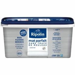 Peinture Blanc - Mat Parfait - 2,5L - Ripolin - Blanc