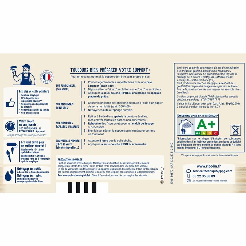 Peinture Couleur Aspect Mat - Ripolin â Image 4