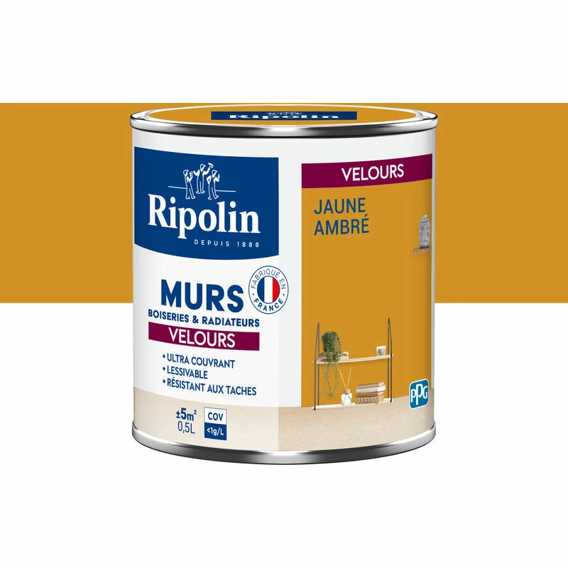Peinture Couleur Aspect Velours - Ripolin