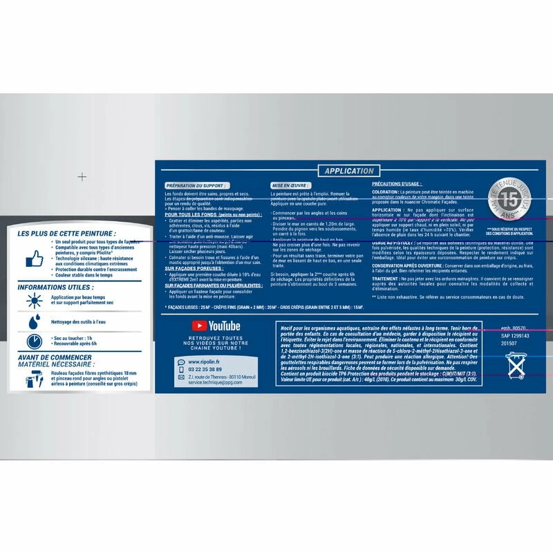 Peinture Façade Universelle 2 En 1 Avec Sous-Couche Intégrée, Mat Ripolin â Image 3