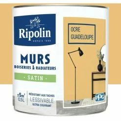 Peinture Murale Couleur - Aspect Satin - Toutes Pièces - Ripolin
