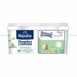 Peinture Murs Et Plafonds Chambre D'Enfants - Mat - 2,5L - Blanc - Ripolin - Blanc