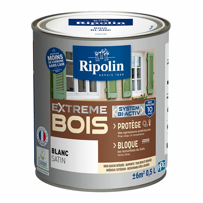 Peinture Pour Bois Intérieur Et Extérieur, Satin Ripolin
