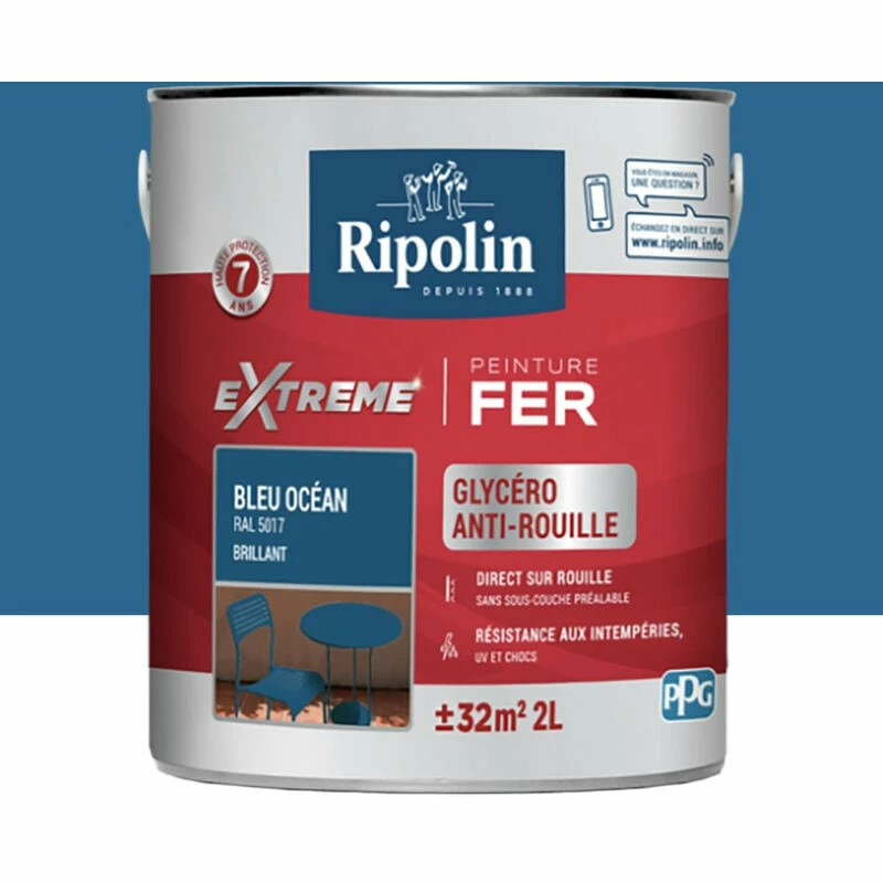 Peinture Pour Fer Extérieur, Brillant Ripolin â Image 2