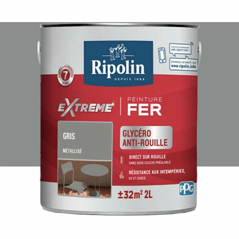 Peinture Pour Fer Extérieur, Métal Ripolin â Image 2