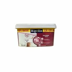 Peinture XPro3 Plafonds Pratic RIPOLIN Blanc Mat 3 L - Blanc