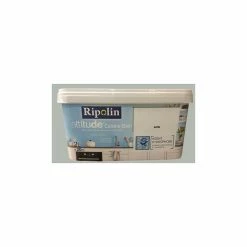 RIPOLIN Peinture Acrylique Attitude Cuisine & Bain Ciment 2 L - Ciment