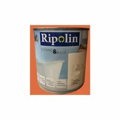 RIPOLIN Peinture Acrylique 'Cuisine & Bain' Orange Brûlée 0,5 L