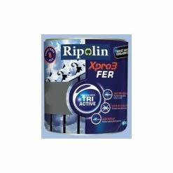 RIPOLIN Peinture Acrylique Xpro3 Tri Active Fer Bleu Lavande 2 L - Bleu Lavande