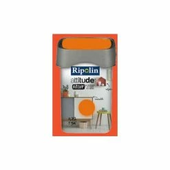 RIPOLIN Peinture Attitude Récup' Paprika Satin 0,75L 0,75 L - Paprika