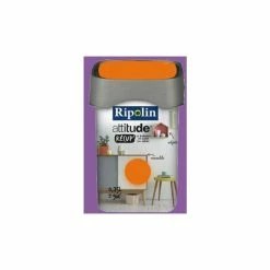 RIPOLIN Peinture Attitude Récup' Prune Satin 0,75L 0,75 L - Prune