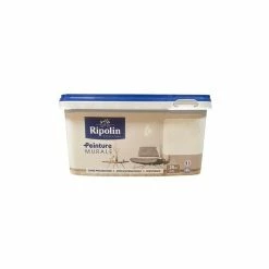 RIPOLIN Peinture Murale Blanc Satin 2,5 L - Blanc